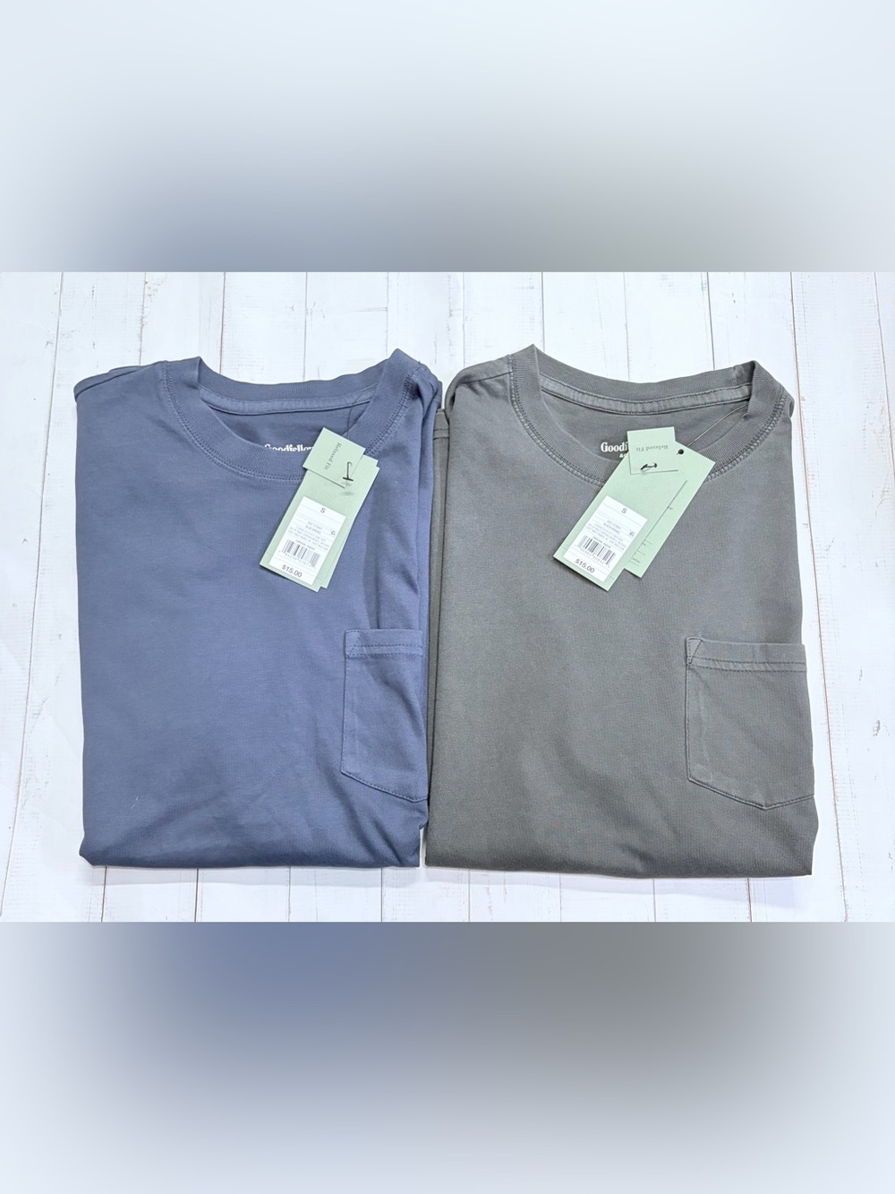 Set of 2 Goodfellow & Co Relaxed Fit Short Sleeve T-Shirts Size Small NWT